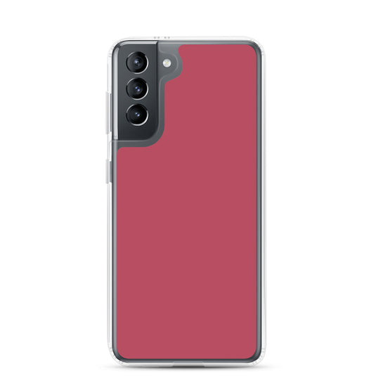 Hippie Pink Samsung Clear Thin Case Plain Color CREATIVETECH