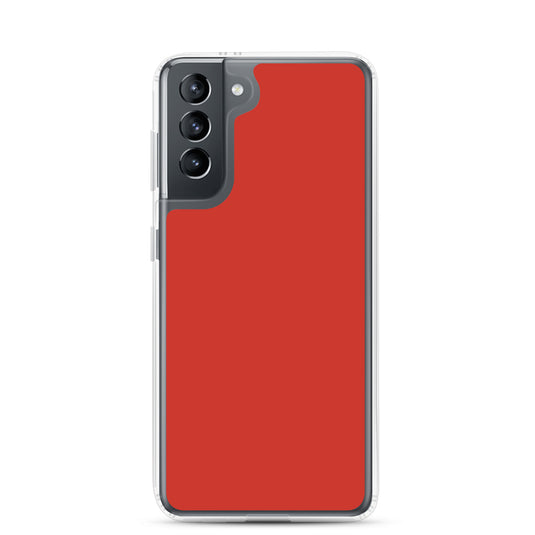 Harley Red Samsung Clear Thin Case Plain Color CREATIVETECH