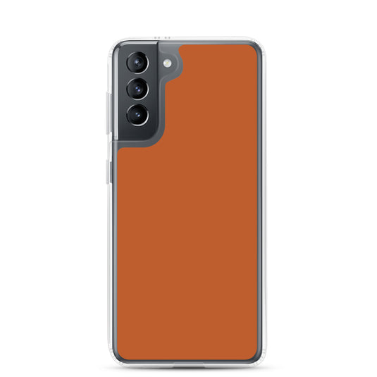 Tenne Orange Samsung Clear Thin Case Plain Color CREATIVETECH