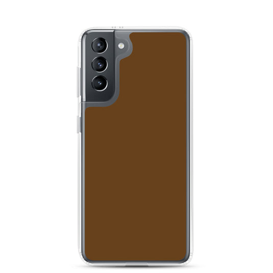 Brown Samsung Clear Thin Case Plain Color CREATIVETECH