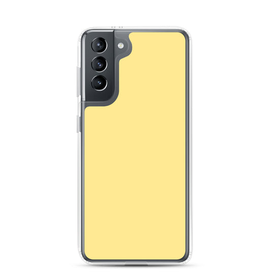 Vis Vis Yellow Samsung Clear Thin Case Plain Color CREATIVETECH