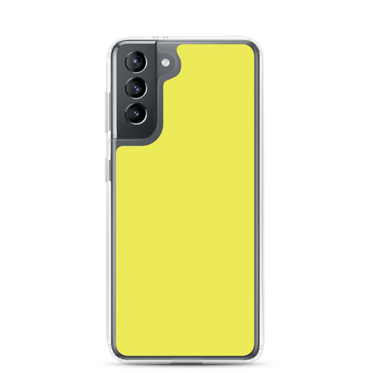 Daisy Yellow Samsung Clear Thin Case Plain Color CREATIVETECH