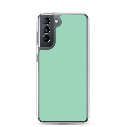 Vista Blue Green Samsung Clear Thin Case Plain Color CREATIVETECH