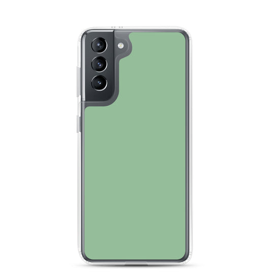 Sea Green Samsung Clear Thin Case Plain Color CREATIVETECH