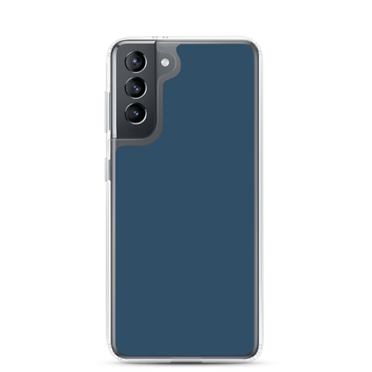 Arapawa Blue Samsung Clear Thin Case Plain Color CREATIVETECH
