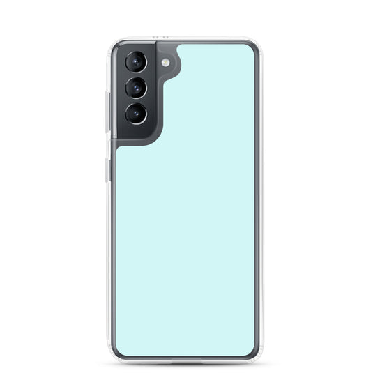 Light Cyan Blue Samsung Clear Thin Case Plain Color CREATIVETECH