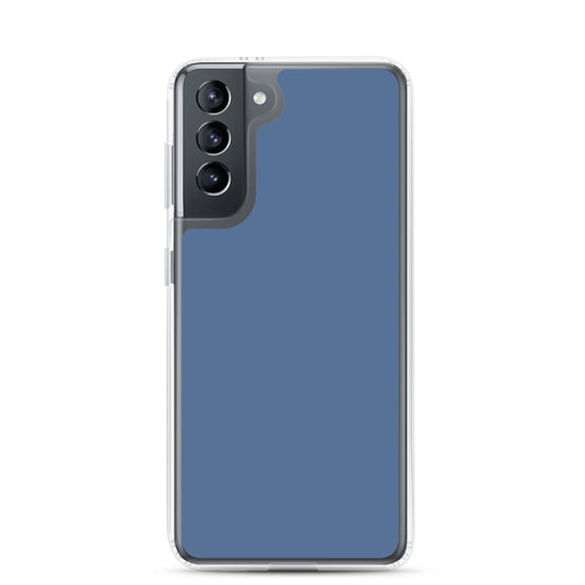 Kashmir Blue Samsung Clear Thin Case Plain Color CREATIVETECH