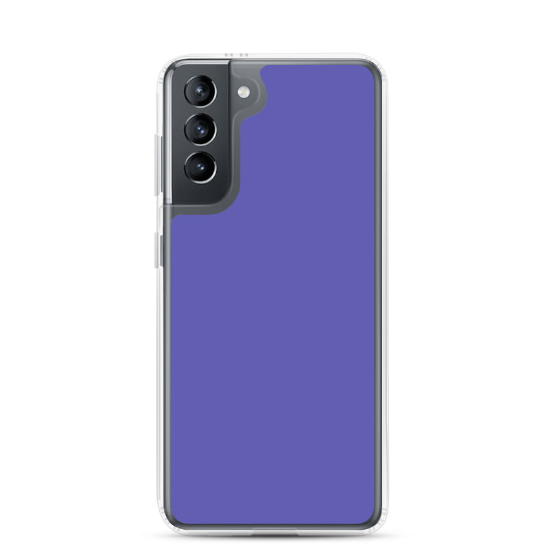 Load image into Gallery viewer, Medium Slate Purple Blue Samsung Clear Thin Case Plain Color CREATIVETECH