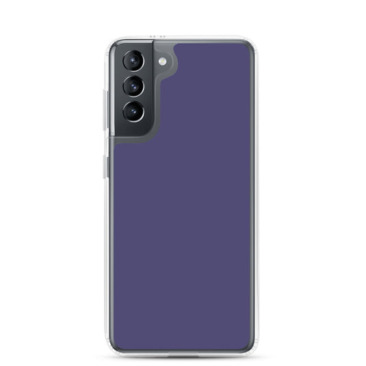 Corn Flower Blue Samsung Clear Thin Case Plain Color CREATIVETECH