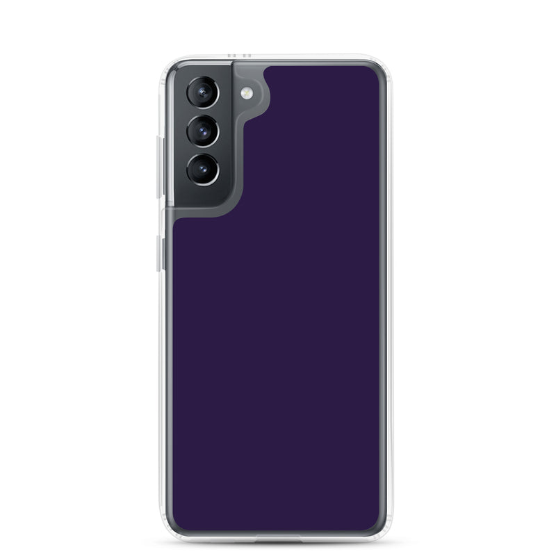 Load image into Gallery viewer, Tolopea Dark Purple Samsung Clear Thin Case Plain Color CREATIVETECH
