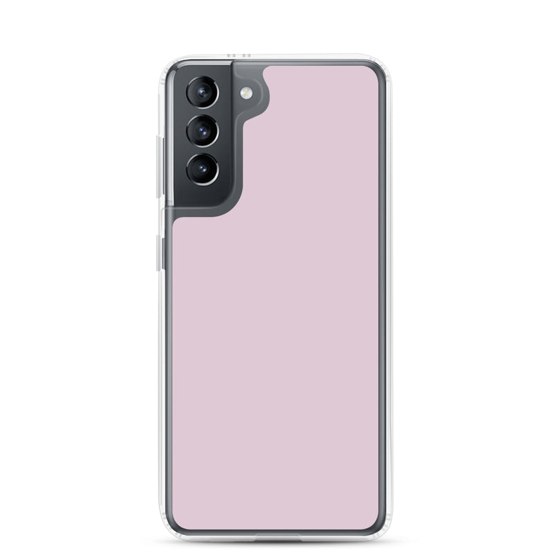 Load image into Gallery viewer, Pale Twilight Pink Samsung Clear Thin Case Plain Color CREATIVETECH