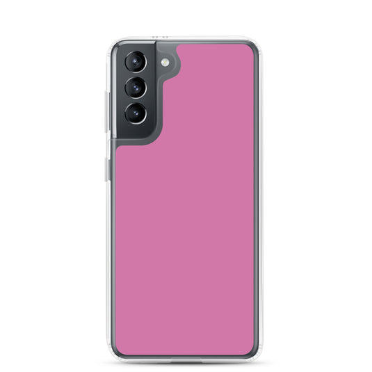 Hopbush Pink Samsung Clear Thin Case Plain Color CREATIVETECH