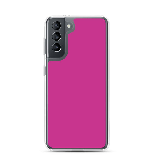 Medium Red Violet Samsung Clear Thin Case Plain Color CREATIVETECH
