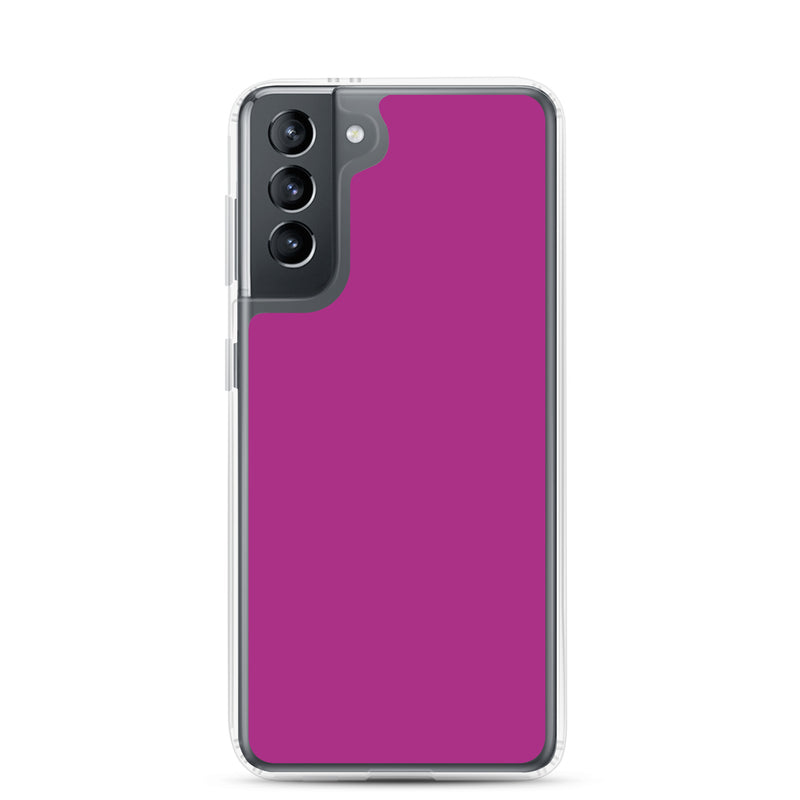 Load image into Gallery viewer, Red Violet Samsung Clear Thin Case Plain Color CREATIVETECH