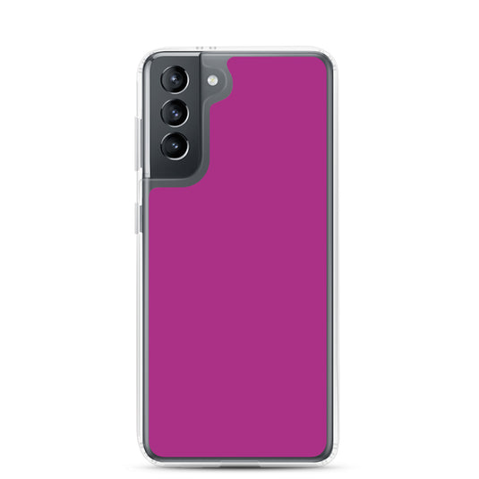 Red Violet Samsung Clear Thin Case Plain Color CREATIVETECH
