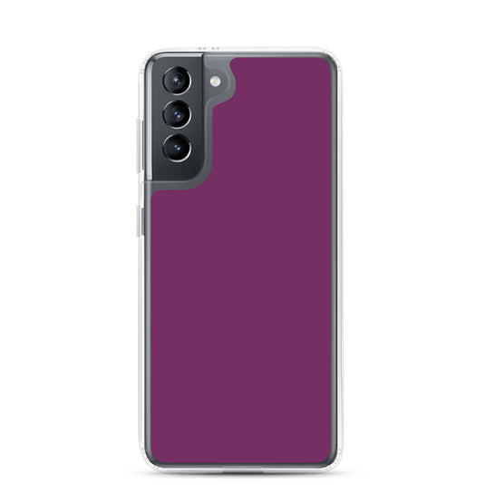 Palatinate Purple Samsung Clear Thin Case Plain Color CREATIVETECH