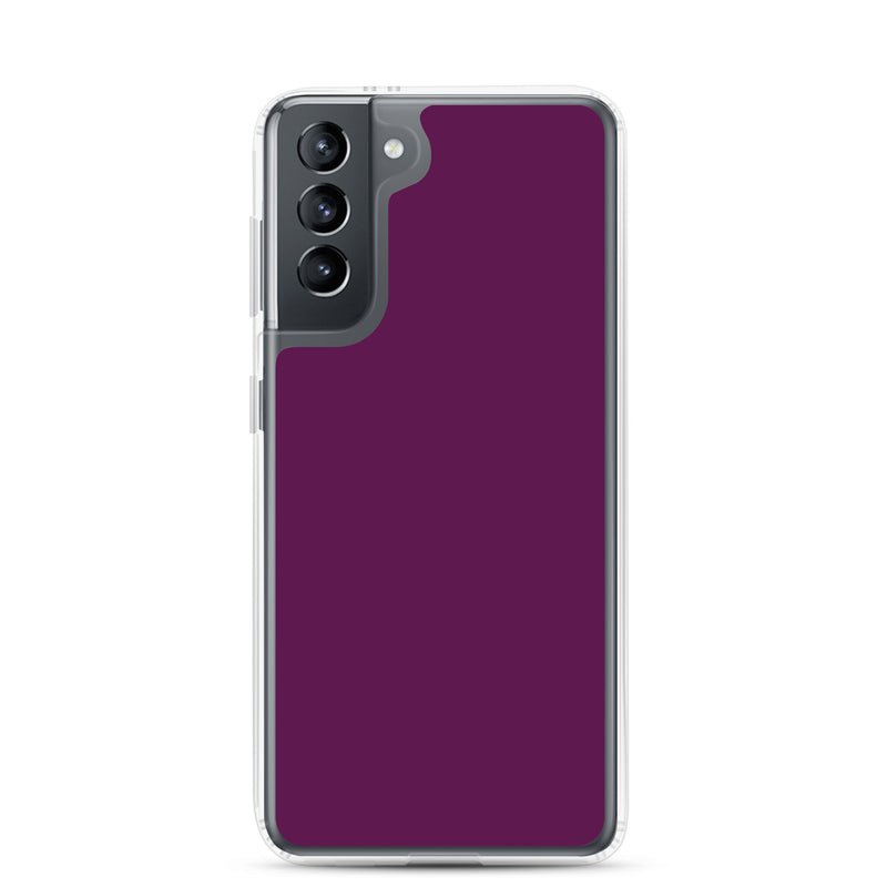 Load image into Gallery viewer, Tyrian Purple Samsung Clear Thin Case Plain Color CREATIVETECH