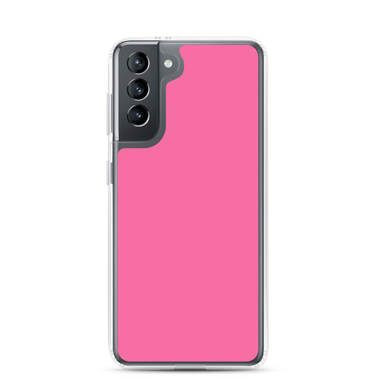 Violet Red Samsung Clear Thin Case Plain Color CREATIVETECH