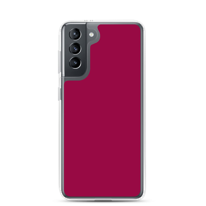 Load image into Gallery viewer, Light Burgundy Red Samsung Clear Thin Case Plain Color CREATIVETECH