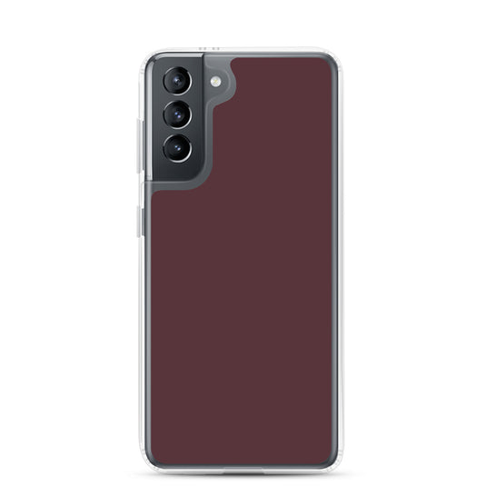 Cab Sav Brown Samsung Clear Thin Case Plain Color CREATIVETECH
