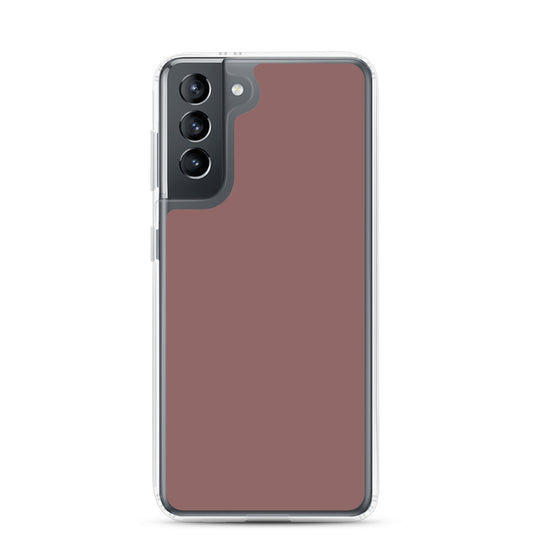 Light Wood Brown Samsung Clear Thin Case Plain Color CREATIVETECH