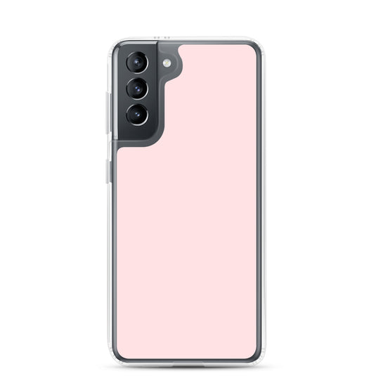 Pale Pink Samsung Clear Thin Case Plain Color CREATIVETECH