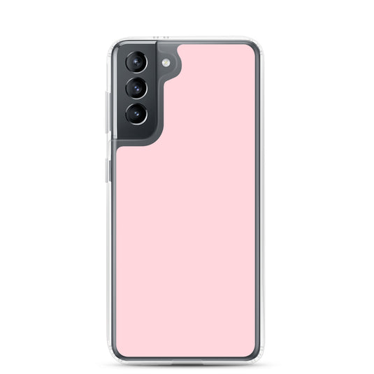 Flamingo Pink Samsung Clear Thin Case Plain Color CREATIVETECH