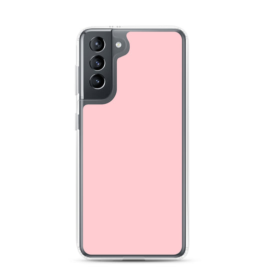 Pink Samsung Clear Thin Case Plain Color CREATIVETECH
