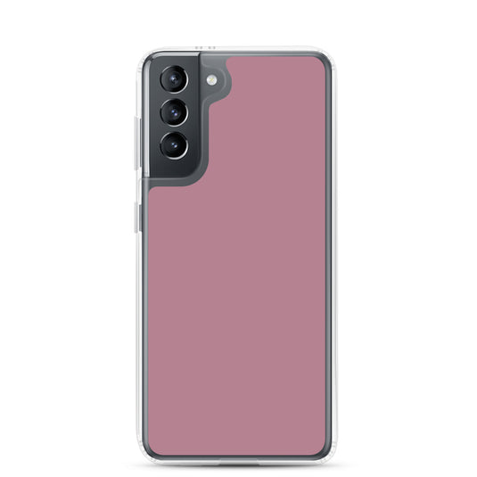 Tapestry Deep Ash Pink Samsung Clear Thin Case Plain Color CREATIVETECH