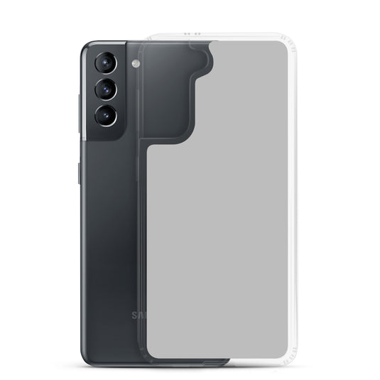 Silver Grey Samsung Clear Thin Case Plain Color CREATIVETECH
