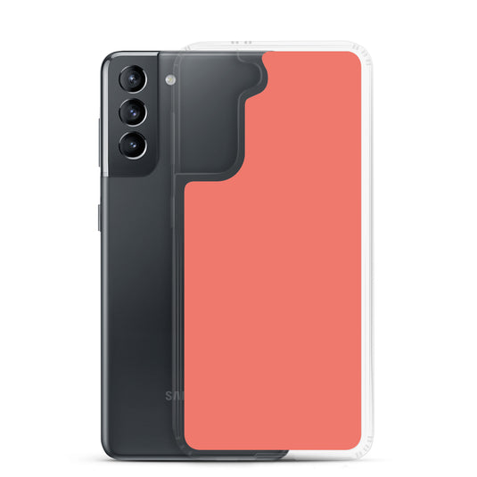 Geraldine Red Samsung Clear Thin Case Plain Color CREATIVETECH