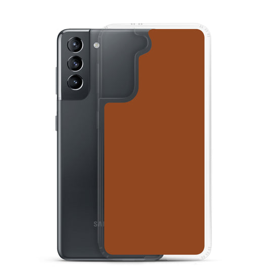 Saddle Brown Samsung Clear Thin Case Plain Color CREATIVETECH