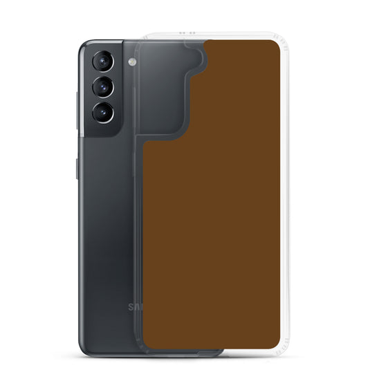 Brown Samsung Clear Thin Case Plain Color CREATIVETECH