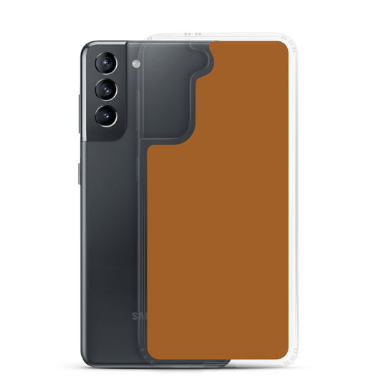 Rich Brown Samsung Clear Thin Case Plain Color CREATIVETECH