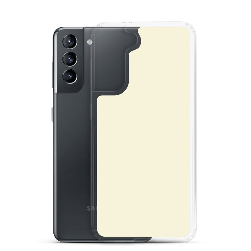 Load image into Gallery viewer, Apricot Yellow Samsung Clear Thin Case Plain Color CREATIVETECH