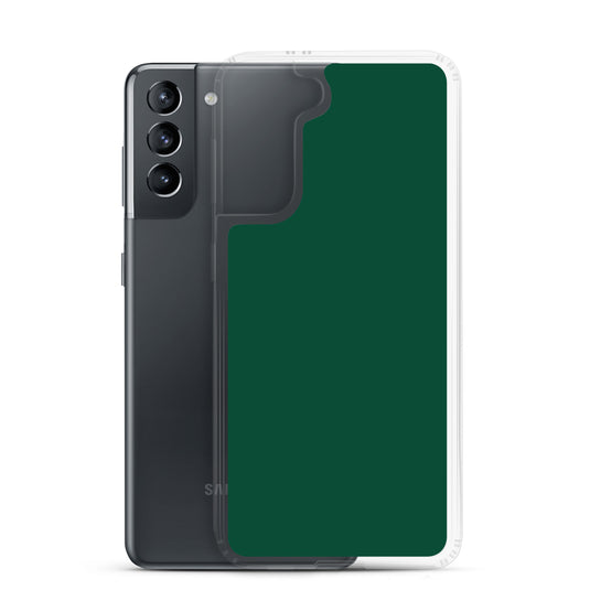 British Racing Green Samsung Clear Thin Case Plain Color CREATIVETECH