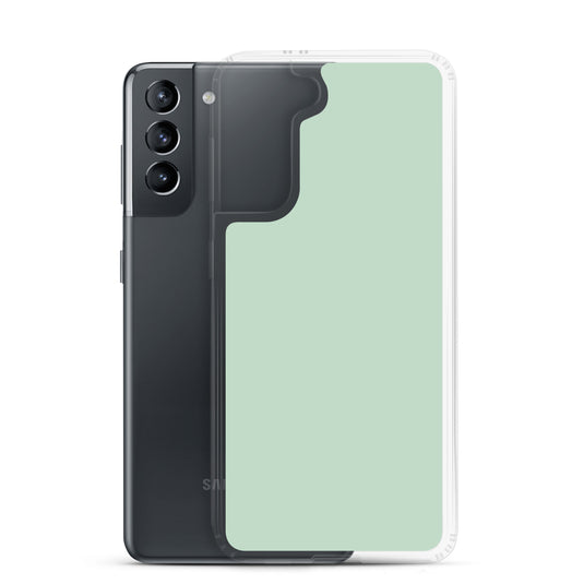 Shallow Edgewater Blue Samsung Clear Thin Case Plain Color CREATIVETECH
