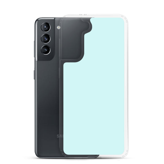 Light Cyan Blue Samsung Clear Thin Case Plain Color CREATIVETECH