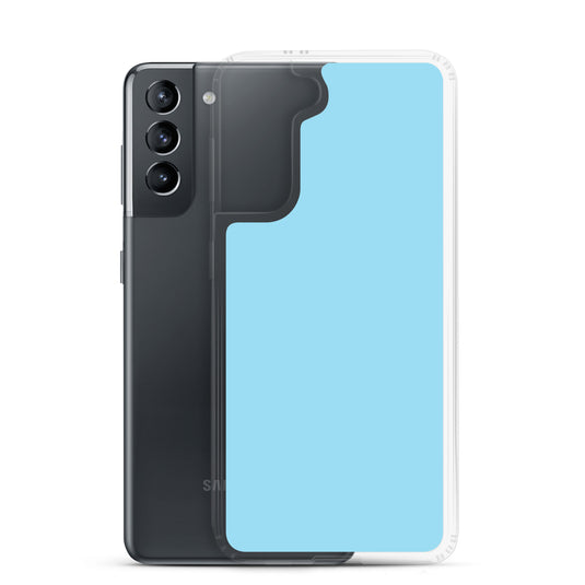 Columbia Blue Samsung Clear Thin Case Plain Color CREATIVETECH