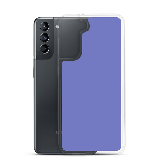 Medium Slate Blue Samsung Clear Thin Case Plain Color CREATIVETECH