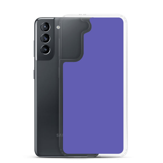 Medium Slate Purple Blue Samsung Clear Thin Case Plain Color CREATIVETECH