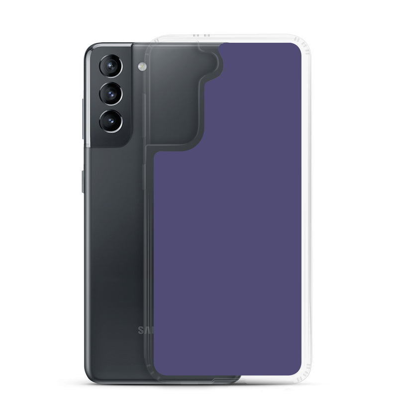 Load image into Gallery viewer, Corn Flower Blue Samsung Clear Thin Case Plain Color CREATIVETECH