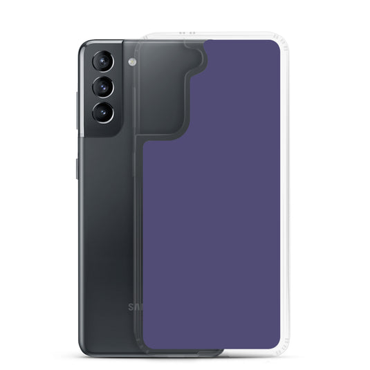 Corn Flower Blue Samsung Clear Thin Case Plain Color CREATIVETECH