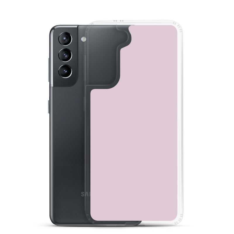Load image into Gallery viewer, Pale Twilight Pink Samsung Clear Thin Case Plain Color CREATIVETECH