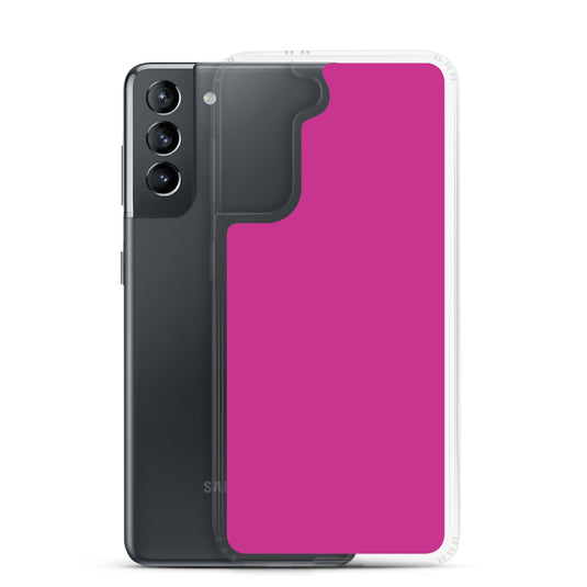 Medium Red Violet Samsung Clear Thin Case Plain Color CREATIVETECH