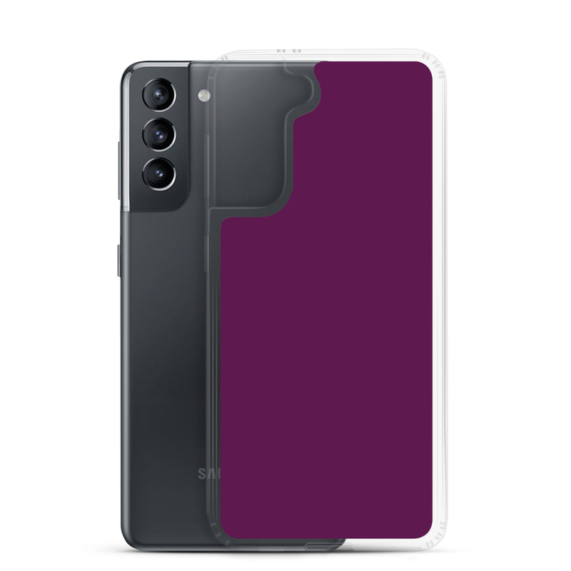 Load image into Gallery viewer, Tyrian Purple Samsung Clear Thin Case Plain Color CREATIVETECH