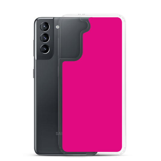 Medium Violet Red Samsung Clear Thin Case Plain Color CREATIVETECH