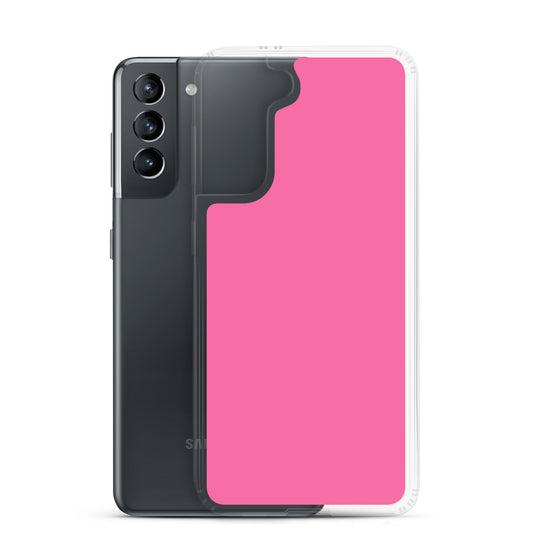 Violet Red Samsung Clear Thin Case Plain Color CREATIVETECH