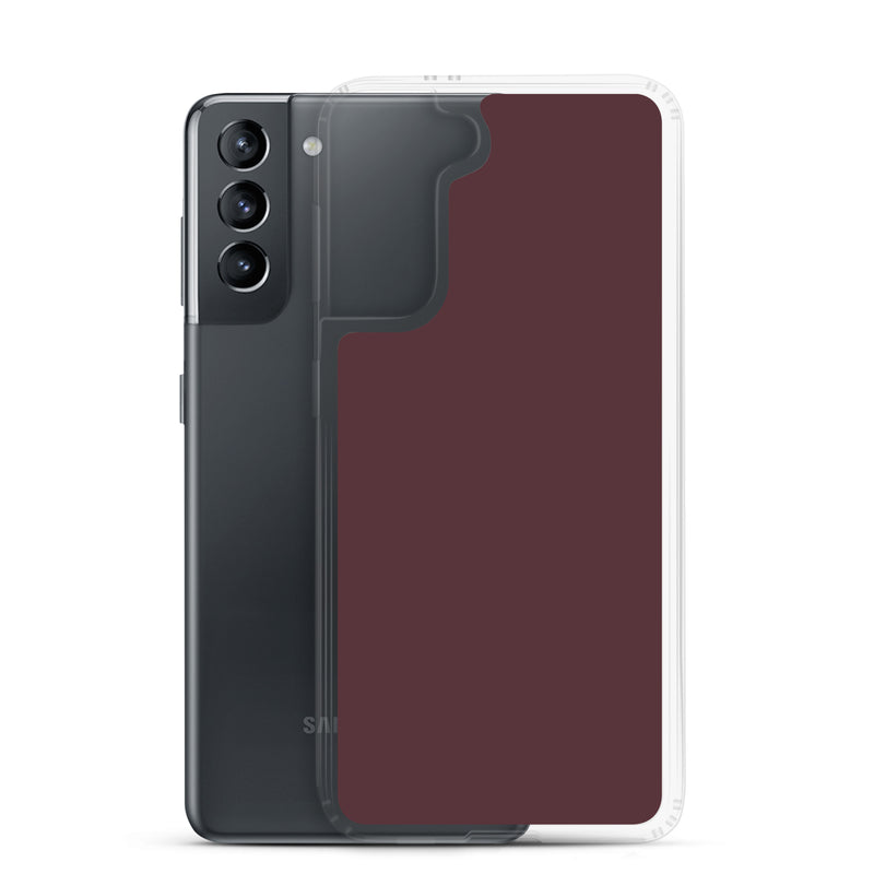 Load image into Gallery viewer, Cab Sav Brown Samsung Clear Thin Case Plain Color CREATIVETECH