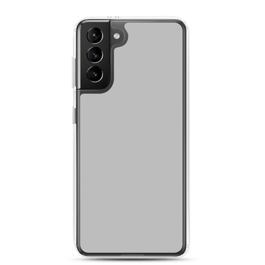 Silver Grey Samsung Clear Thin Case Plain Color CREATIVETECH